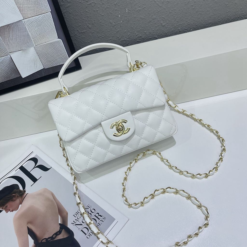 [🔥🔥🔥Factory Promotion] 2023 latest CHANEL CF diamond pattern one-shoulder cross-body handbag women-mini-Middle East big sale💥💥💥