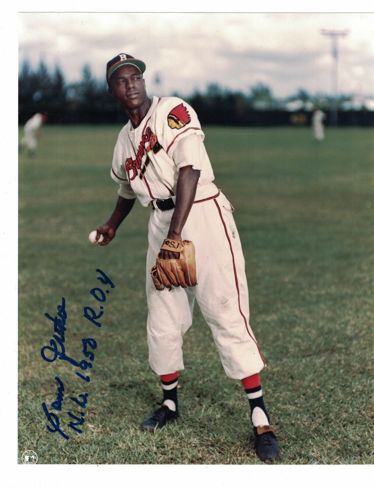 Sam Jethro Boston Braves Signed 8x10 Baseball Photo Poster painting W/Our COA LML196