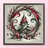 (US Only)Xmas Tree Printed Cross Stitch Kit 40x40cm DIY 11CT Embroidery Craft Set Decor