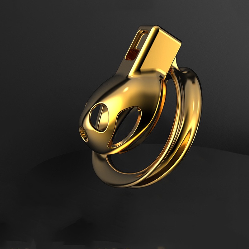 Sissy Gold Chastity Cage 