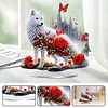 DIY Flower Wolf Acrylic Special Shaped Diamond Painting Desktop Ornament