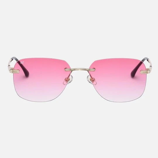 Rimless sunglasses | Personality square sunglasses
