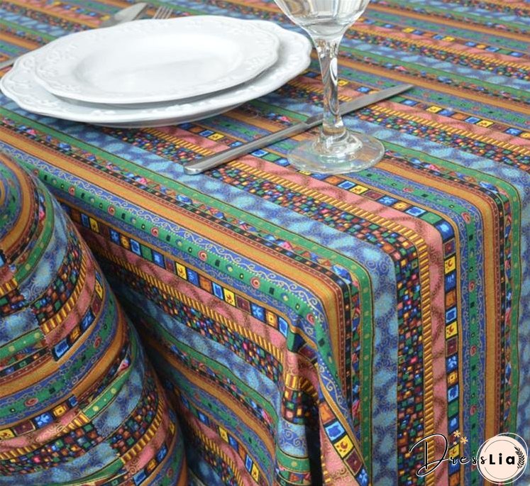 Cotton and linen table linen tablecloth tea table cloth square tablecloth national wind bronzing lace cotton and linen tablecloth