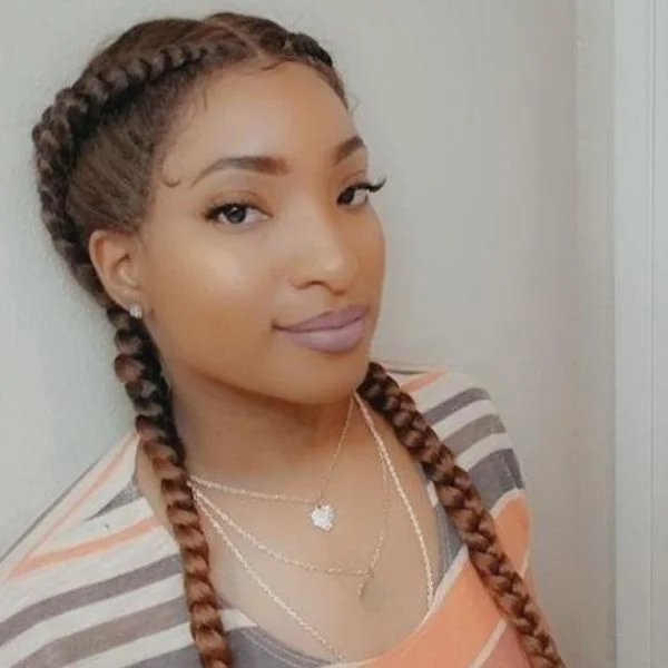 WeQueen Colored Cornrow Style Double Dutch Braided Wig