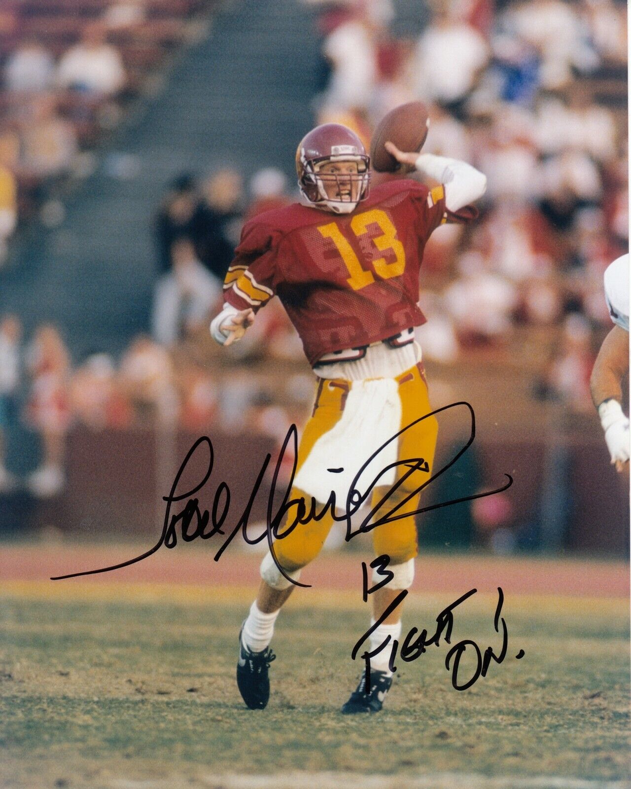 Todd Marinovich #3 8x10 Signed Photo Poster painting w/ COA USC Trojans