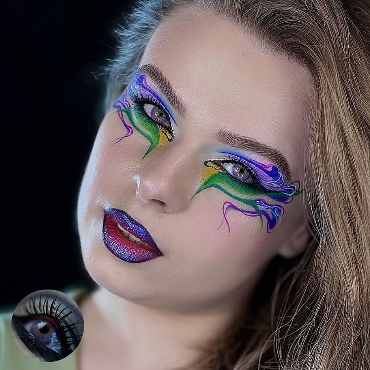 Monet Purple Colored Contact Lenses