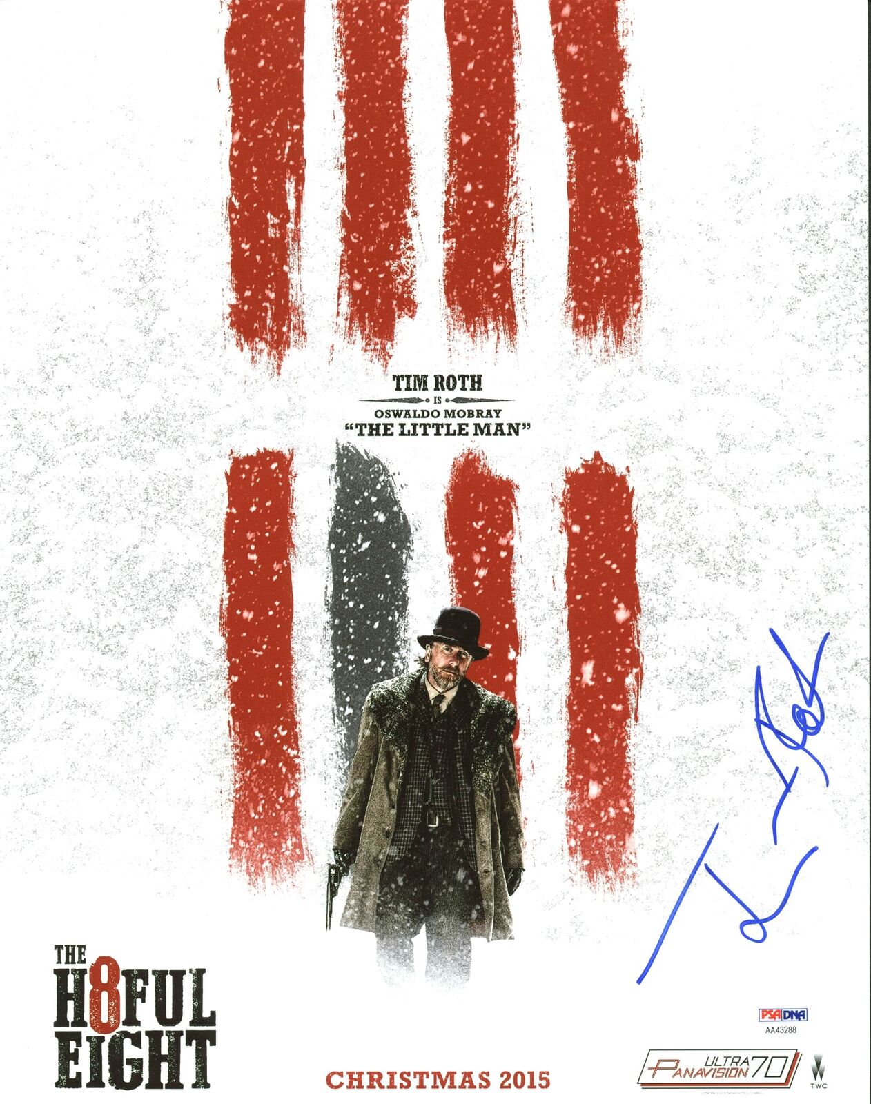 Tim Roth The Hateful Eight Authentic Signed 11X14 Photo Poster painting PSA/DNA #AA43288