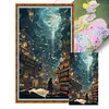 Bookshelf-11CT Stamped Cross Stitch 40*70cm/15.75*27.56in (Big Size) tapestrymarket