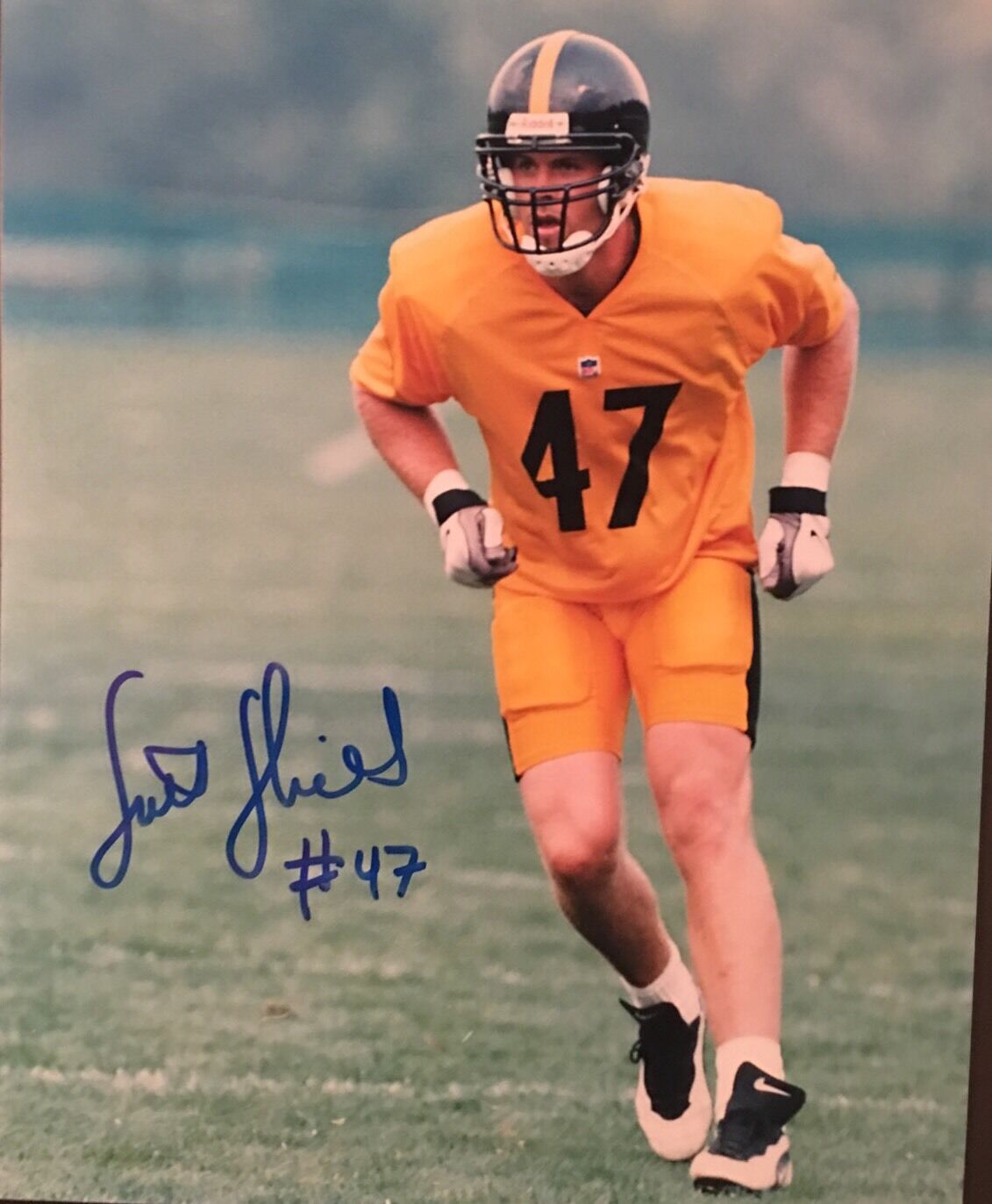 Scott Shields AUTOGRAPH PITTSBURGH STEELERS Hand Signed 8x10 Photo Poster painting Rare