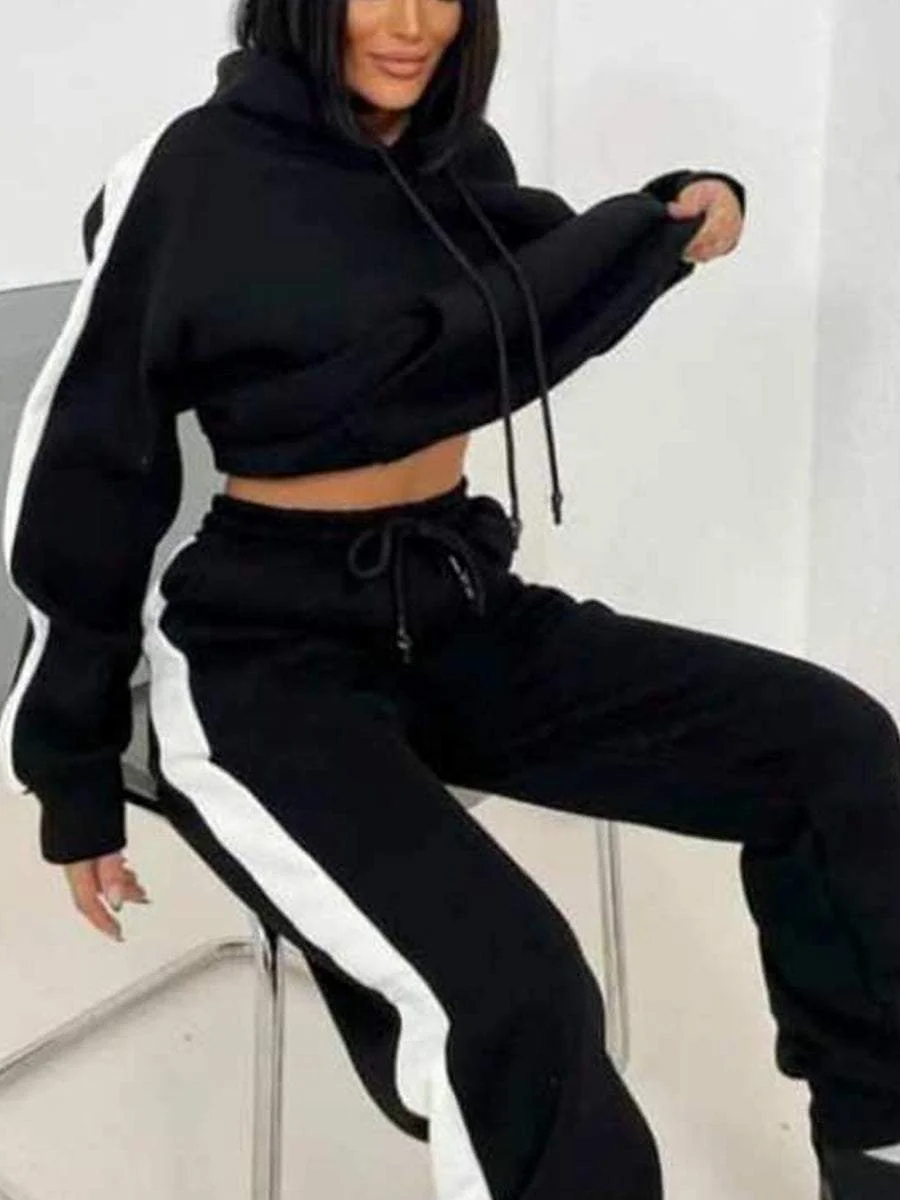 Long-sleeved Sweater and Trousers Two-piece Suit
