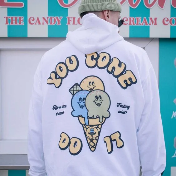 You Cone Do it Printed Men's Hoodie
