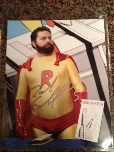 Zach Galifianakis signed autographed 8x10 Photo Poster painting Bored to Death image Hangover