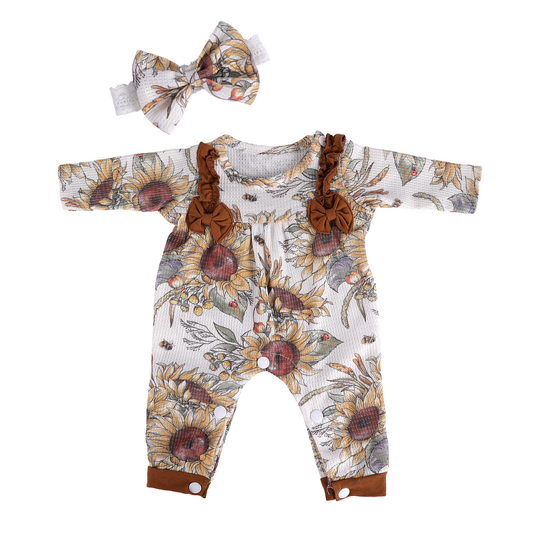 17"-20" Brown for Reborn Girl Baby Accessories 2-Pieces Set