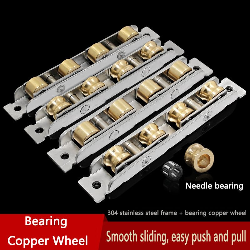 Door And Window Pulley Push-Pull Window Track Roller Stainless Steel Bearing Copper Wheel