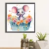Diamond Painting -DIY Round Drill Mice in The Bath(40x40cm)