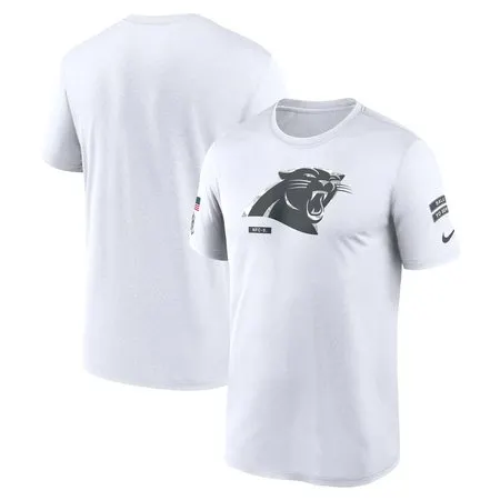 Men's Carolina Panthers  White 2024 Salute To Service Legend Performance T-Shirt