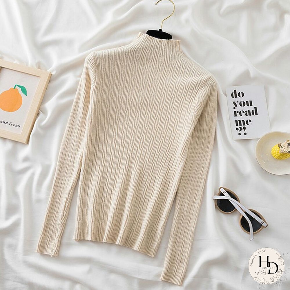 Christmas Gift Warm Cashmere Pullovers Jumper Autumn Winter Korean Sweater Long Sleeve Sweater Women Basic Slim Knitted Pullover