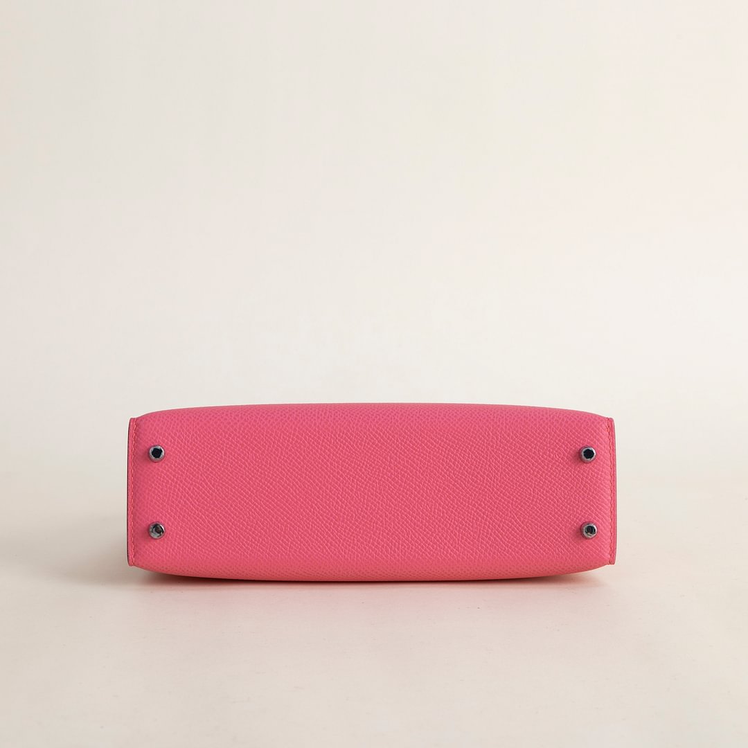 Mini Kelly II Epsom 8W Rose Azalee PHW