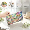 (25cm)Galaxy Pearl Butterfly DIY Diamond Painting PU Tissue Holder Box