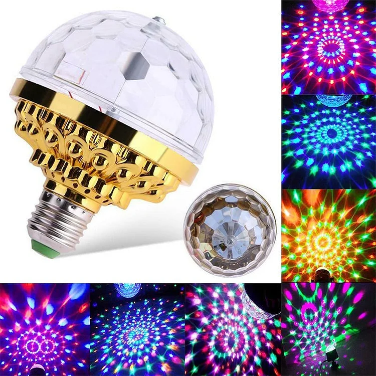 LED Disco Ball Colorful Rotating Light Bulb