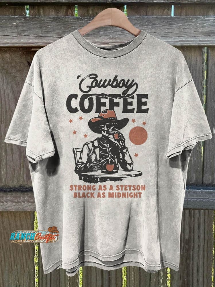 Coffee Printed T-Shirt Colorful / S