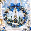 DIY Pearl Diamond Painting Christmas Wreath Hanging Ornament Kit