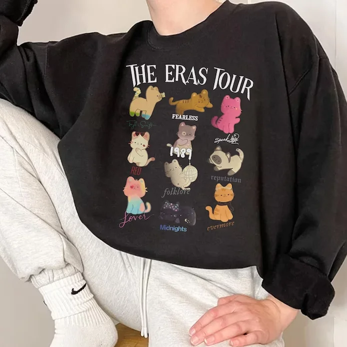 The Eras Tour Cat Sweatshirt