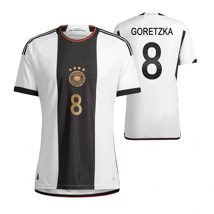 Deutschland Leon Goretzka 8 Home Tirkot WM 2022