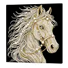 Kits d&rsquo;art de peinture de perles de cheval avec cadre en perles, peintures de pierres pr&eacute;cieuses, arts visuels cr&eacute;atifs 30x30cm pour adultes d&eacute;butants, d&eacute;coration murale