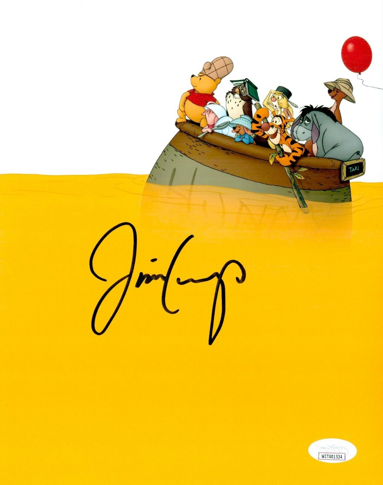 JIM CUMMINGS Signed 8x10 WINNIE THE POOH Photo Poster painting Authentic Autograph JSA COA