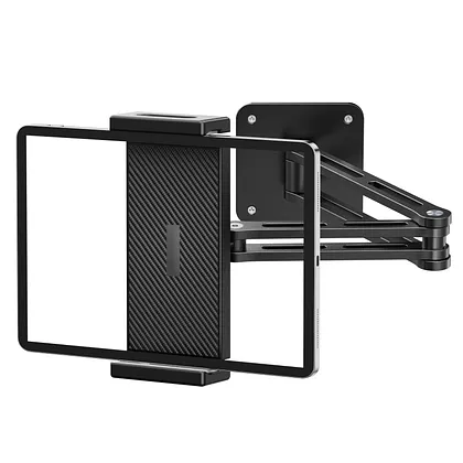 Support Mural Pour Tablette Rotatif 360° - Bras Extensible Aluminium Réglable Pour IPad, Téléphones 4,7" à 13" - 4