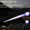 30W LED+COB High Power Flashlight USB Rechargeable 800LM Zoomable Flashlight