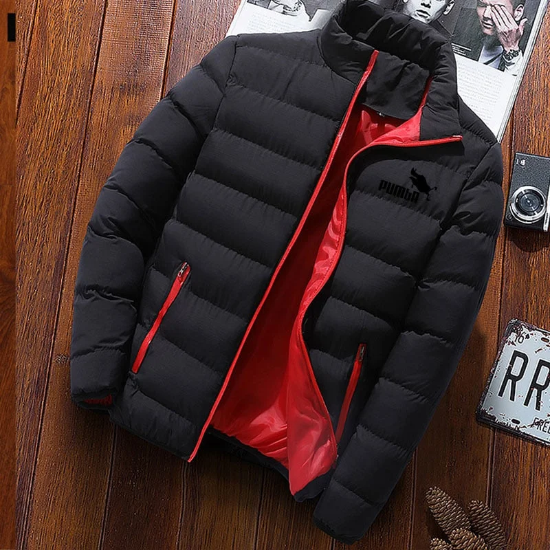 American plus size winter coat men's new thick parka coat thick zipper coat autumn coat warm men's coat windproof and waterproof