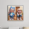 Happy Grandma And Angry Grandpa - Full Round Diamond Painting 40*40cm