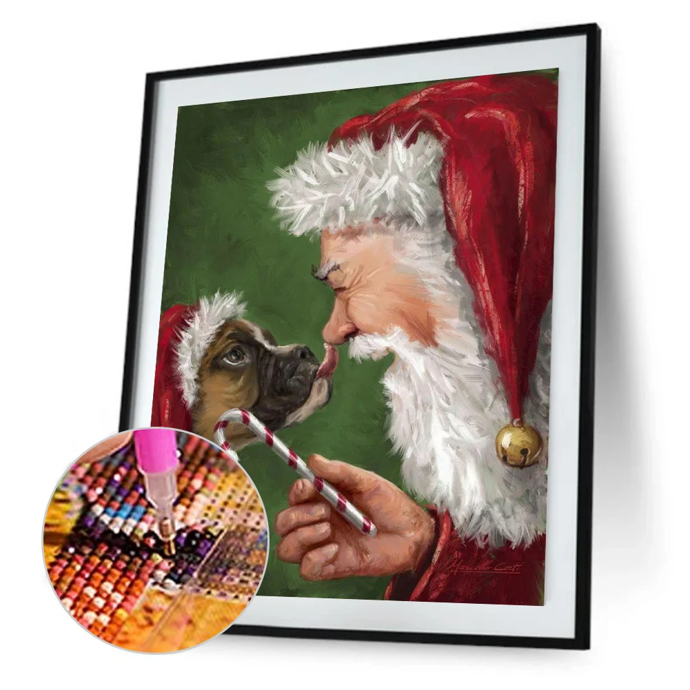Santa Claus 5D DIY Full Round Diamond Painting Mosaic Cross Stitch (B1804)