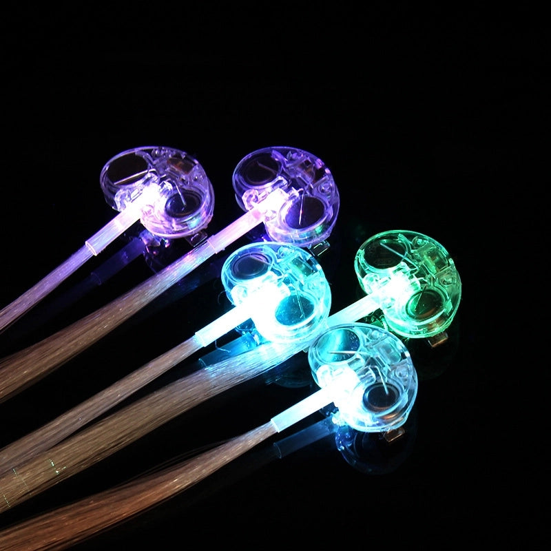 Led Colorful Luminous Braid Fiber Optic Braid Party Festival Supplies