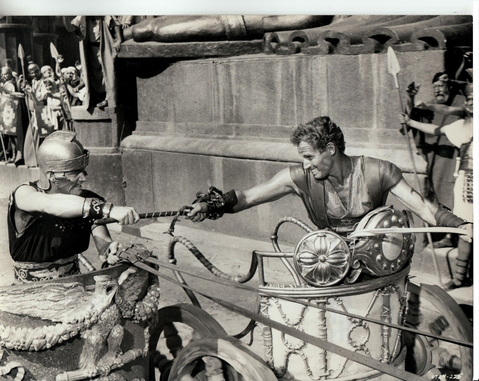 BEN-HUR vintage 1959 CHARIOT RACE 8x10 original CHARLTON HESTON MGM CLOSEUP rare