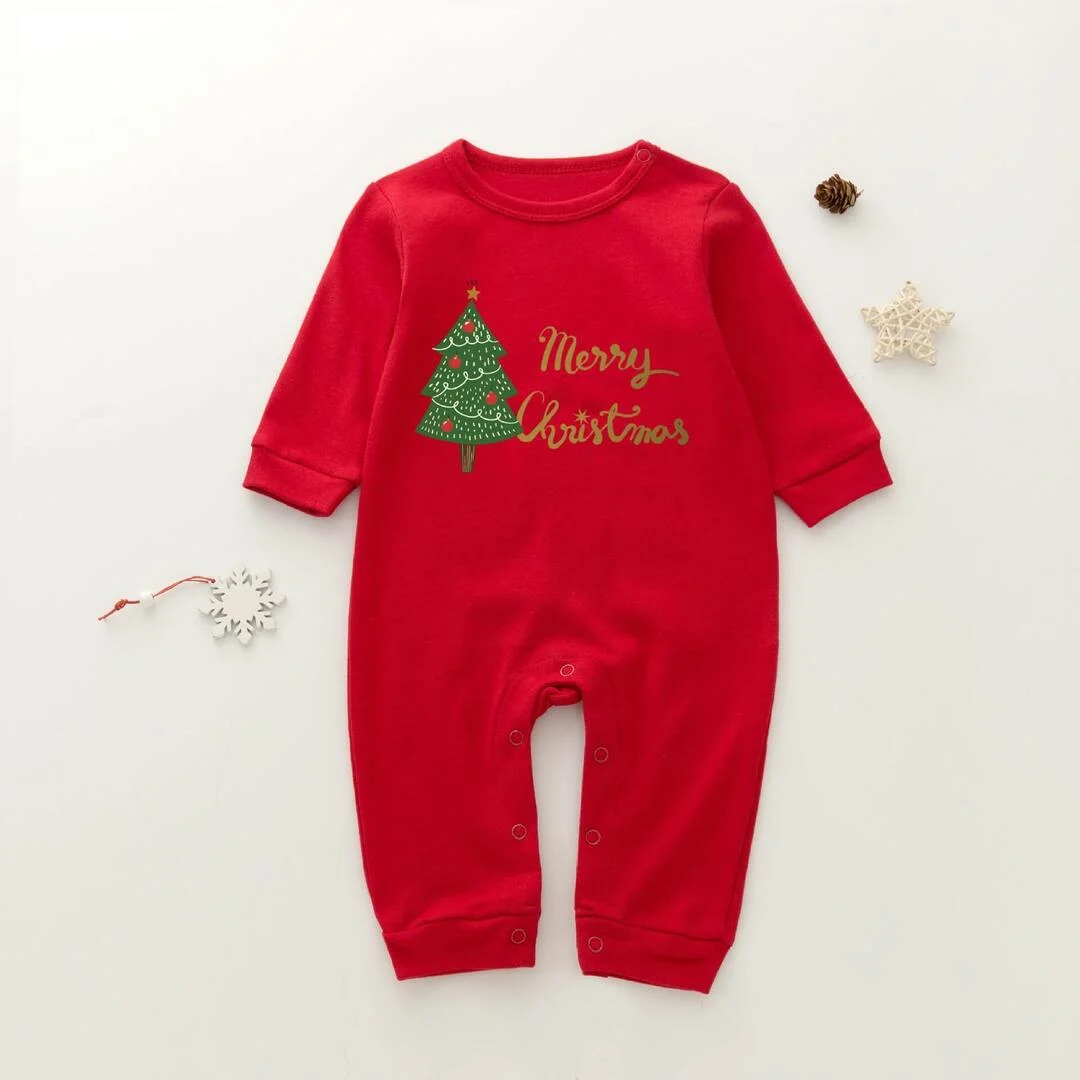 Christmas Tree Family Matching Pajamas Sets