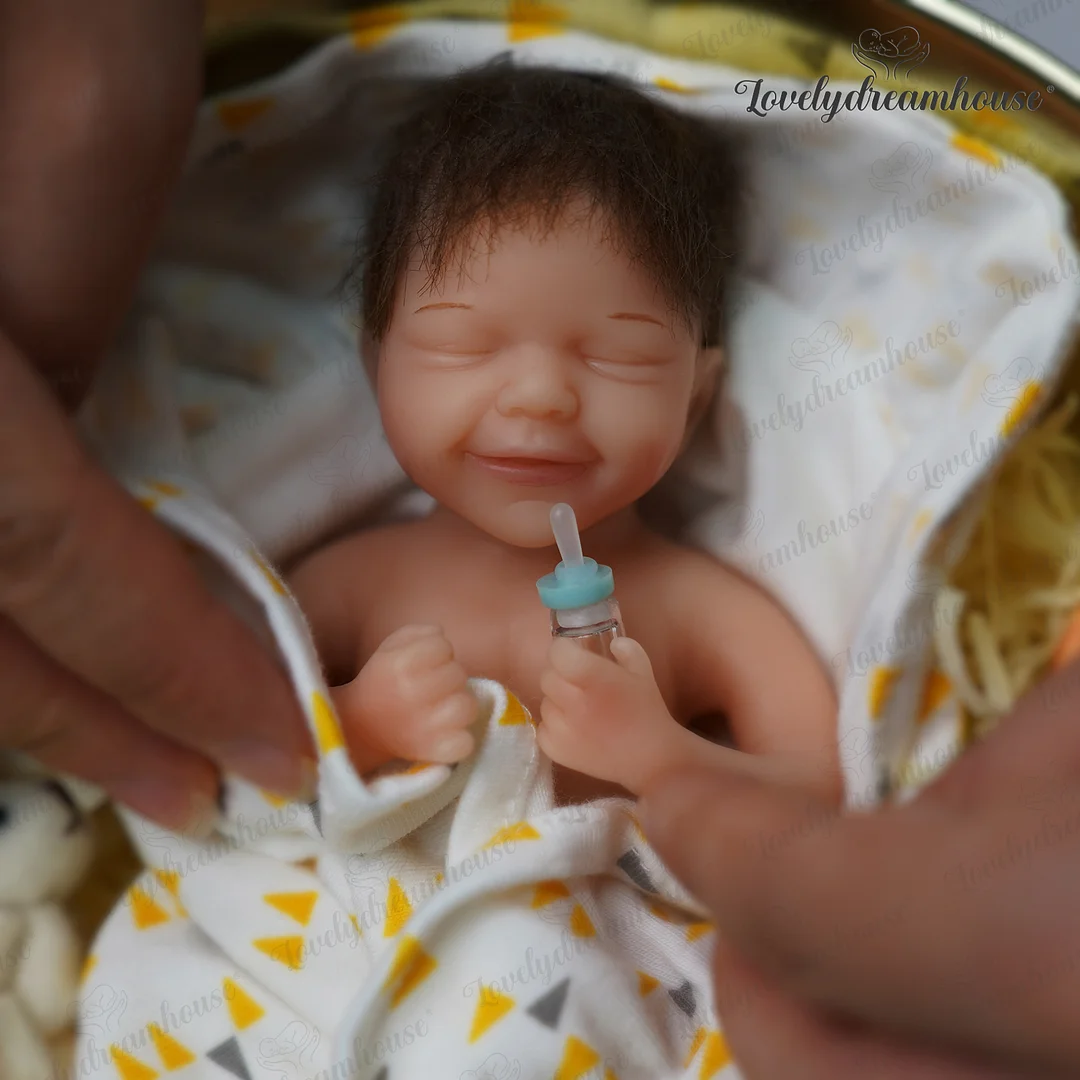 6'' laura Soft Full Silicone Reborn Body Doll Miniature Baby Girl -Creativegiftss® - [product_tag] RSAJ-Creativegiftss®
