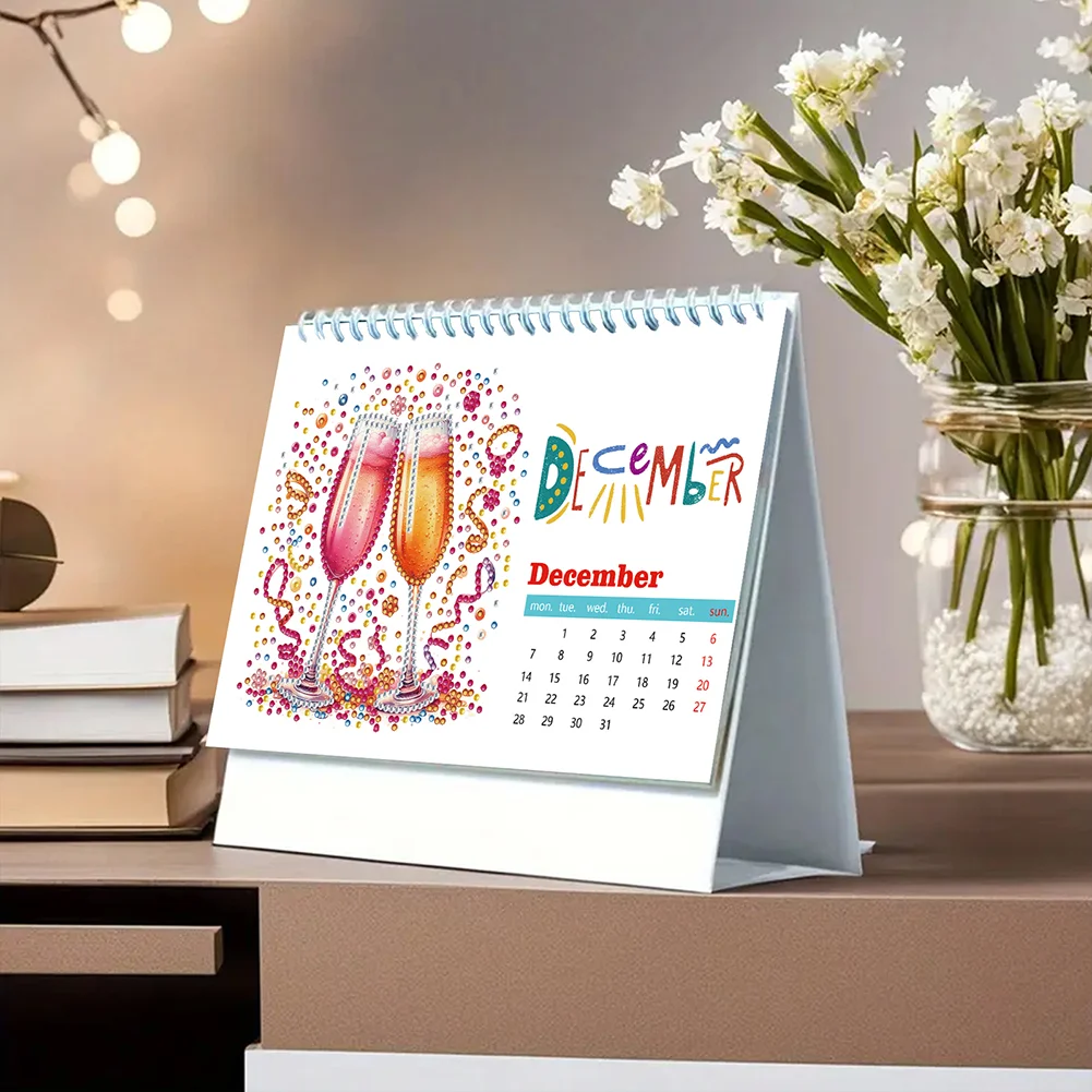 Diamond Painting Monthly Calendar Kit Diamond Art Calendar for DIY Crafts Party