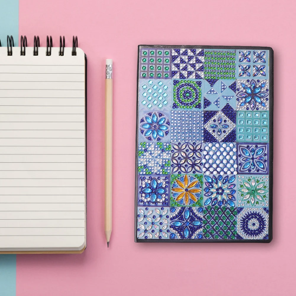 50 Pages A5 Mandala Special Shape Drill Notebook 【No Strip】