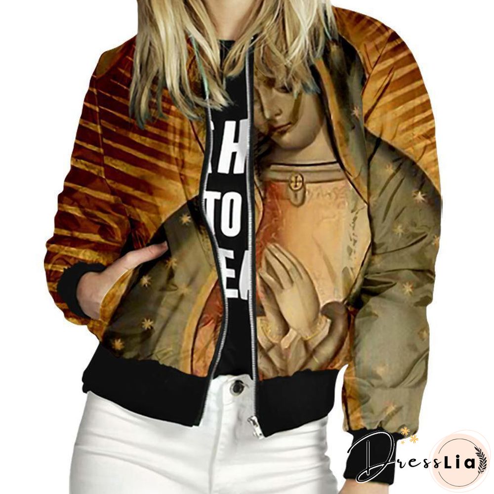 Long Sleeve The Madonna Printed Women Jacket