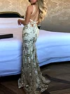 Backless Mermaid And Sequinned Sleeveless Maxi Dresses