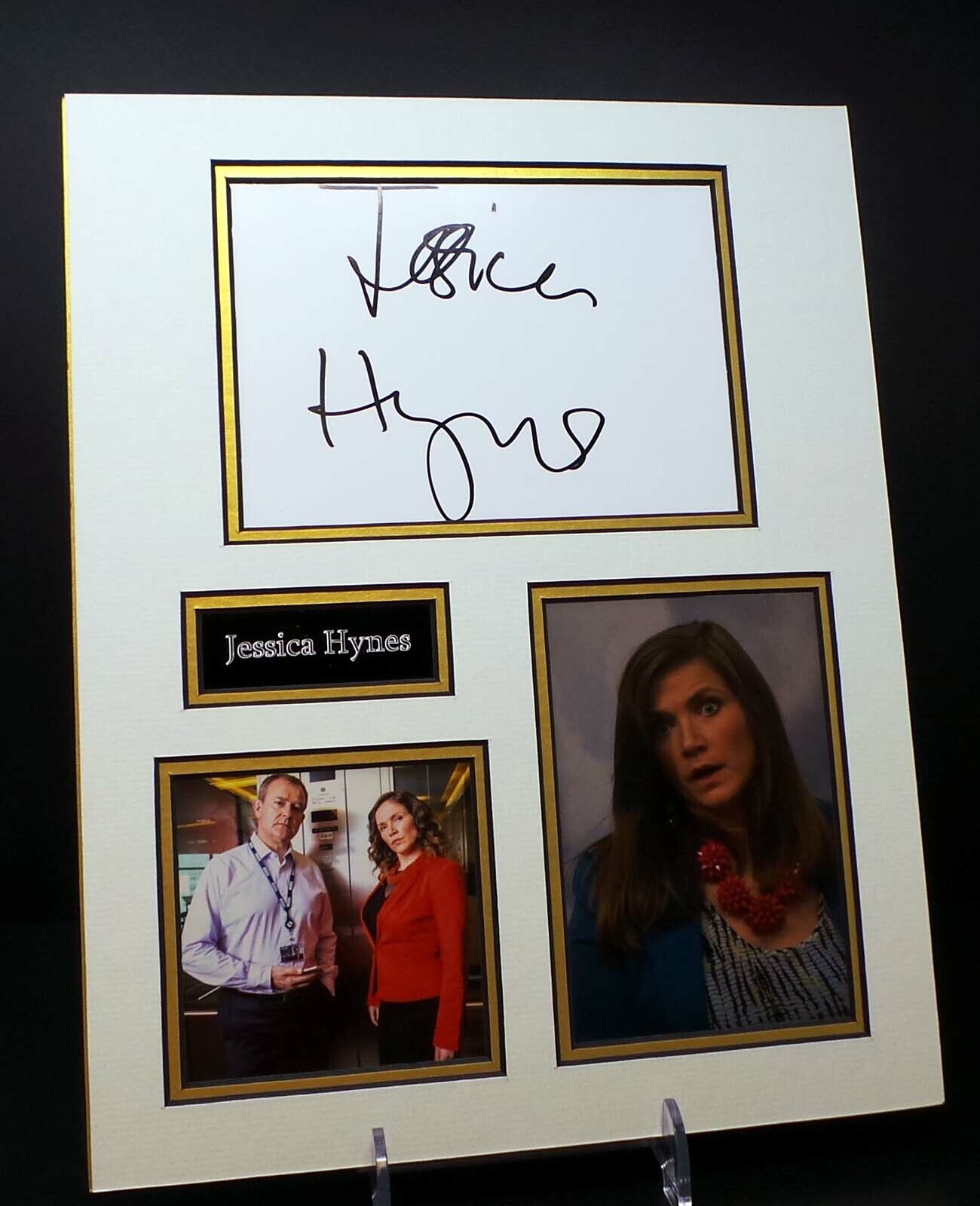 Jessica HYNES Spaced Actress Signed Mounted Photo Poster painting Display AFTAL RD COA