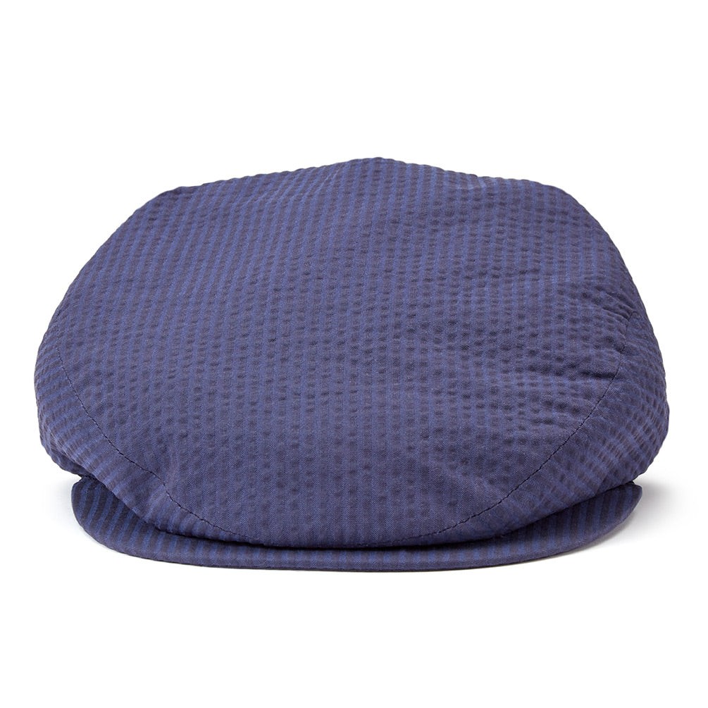 Seersucker Drifter Flat Cap