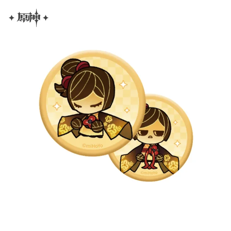Chiori Doll Keychain/Badge Set [Original Genshin Official Merchandise]