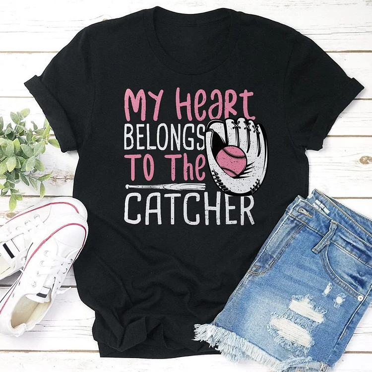 AL™ softball catcher T-shirt Tee - 01369-Annaletters