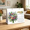 Flower Butterfly DIY 5D Diamond Art Desk Calendar 2027 for Table Decor