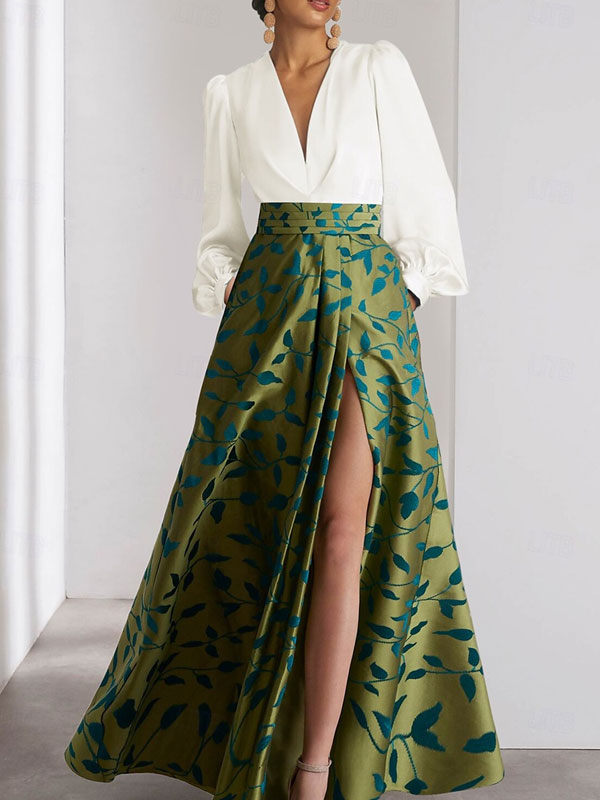 Asymmetric Sleeveless One-shoulder Embroidered Patch Evening Dress