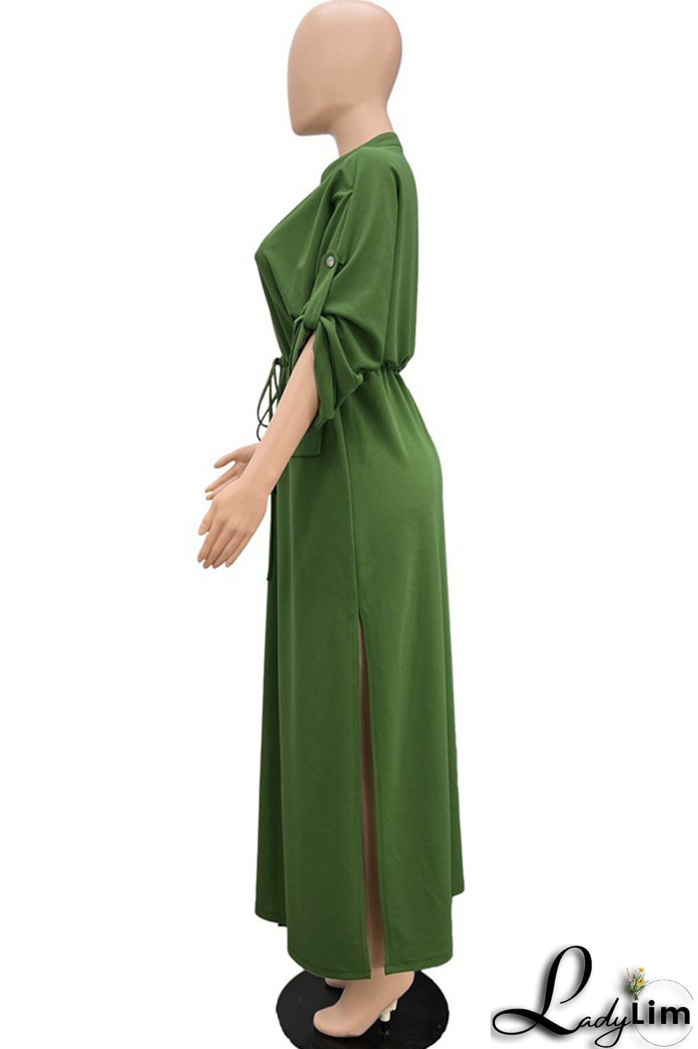 White Casual Solid Patchwork V Neck Straight Dresses